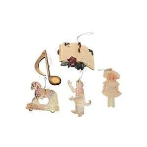 Artisan Flair Vintage Themed‎ Ornament Collection Set of 5